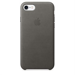 Оригинальный кожаный чехол-накладка Apple для iPhone 7/8, цвет «грозовое небо» (MMY12ZM/A) - фото 16275