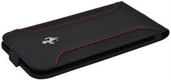Чехол-флип Ferrari для iPhone 6/6s plus F12 Flip Black (Цвет: Чёрный) - фото 16438