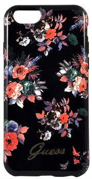 Чехол-накладка Guess для iPhone 6/6S BLOSSOM Hard TPU Black (Цвет: Чёрный) - фото 17039