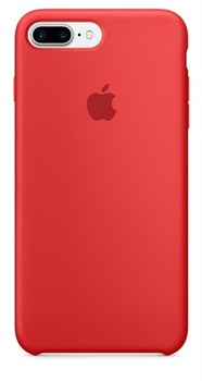 Оригинальный силиконовый чехол-накладка Apple для iPhone 7 Plus/8 Plus, цвет «(PRODUCT)RED»  (MMQV2ZM/A) - фото 17904
