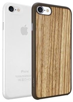 Чехол-накладка Ozaki O!coat 0.3+Bumper для iPhone 7/8,   «Цвет: Ozaki Jelly: прозрачный/Ozaki Wood: бежево-коричневый» (OC721ZC) - фото 18522