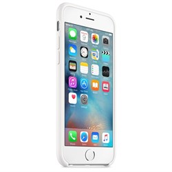 Оригинальный силиконовый чехол-накладка Apple для iPhone 6/6s цвет «белый» (MKY12ZM/A) - фото 18720