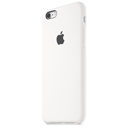 Оригинальный силиконовый чехол-накладка Apple для iPhone 6/6s цвет «белый» (MKY12ZM/A) - фото 18724