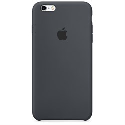 Оригинальный силиконовый чехол-накладка Apple для iPhone 6/6s Plus цвет «угольно-серый» (MKXJ2ZM/A) - фото 19486