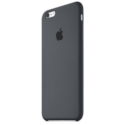 Оригинальный силиконовый чехол-накладка Apple для iPhone 6/6s Plus цвет «угольно-серый» (MKXJ2ZM/A) - фото 19491