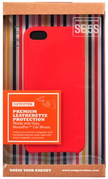 Чехол-накладка Uniq для iPhone SE/5S Outfitter Red , цвет "красный" (IPSEHYB-OFTRRED) - фото 22343