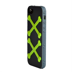 Чехол SwitchEasy Bones Gray/Green Серый/Зеленый для iPhone 5