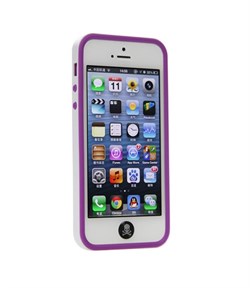 Бампер сборный двойной White/Purple для iPhone 5