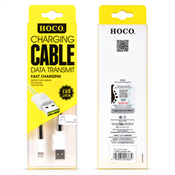 Кабель для iPhone/iPad HOCO Apple Two Side Jelly Cable 120см - фото 7158