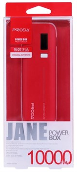 Внешний аккумулятор PRODA Jane PowerBox Power Bank V6i Series 10000мА, USB1-1A/ USB2-2.1A - фото 8185