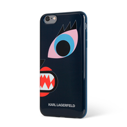 Чехол-накладка Karl Lagerfeld для iPhone 6/6S Monster Choupette Hard, Blue - фото 8926