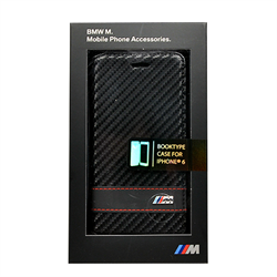 Чехол-книжка BMW для iPhone 6/6s M-Collection Booktype Carbon - фото 9502