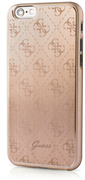 Чехол Guess для iPhone 6S 4G ALUMINIUM PLATE Hard Gold (Цвет: Золотой)