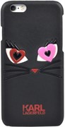 Чехол-накладка Karl Lagerfeld для iPhone 6/6s Choupette, (Цвет: Чёрный)