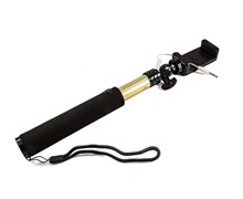 Монопод для селфи USAMS USAMS Wired Selfie Stick с кабелем AUX 3.5mm и встроенной кнопкой, цвет "золотой" Монопод для селфи USAMS USAMS Wired Selfie Stick с кабелем AUX 3.5mm и встроенной кнопкой, цвет "золотой"