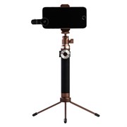 Монопод Noosy King Kong Selfie Stick, премиальный набор 3 в 1, цвет &quot;Бронзовый&quot; (BR12)