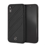 Чехол-Накладка Mercedes iPhone XR New Organic I Hard Leather "Black" (MEHCI61THLBK)