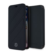 Чехол-Книжка Mercedes iPhone X/XS New Organic I Booktype Leather, "Blue Abyss" (MEFLBKPXTHLNA)