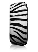 Кожаный чехол More Safara Classic Zebra/Black для iPhone 4