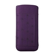 Чехол кожаный Ozaki O!coat Nature SnowFlake фиолетовый для iPhone 5