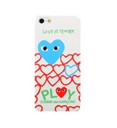 Чехол накладка Play Comme Des Gargons Blue Heart для iPhone 5