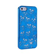 Пластиковый дизайн чехол-накладка Marc Jacobs Skulls Blue для iPhone 5