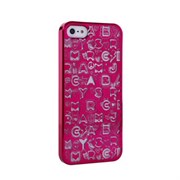 Пластиковый дизайн чехол-накладка Marc Jacobs Collage Purple для iPhone 5