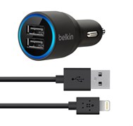 Автомобильное зарядное устройство Belkin 2-Port Car Charger 10W 2,1A- Black