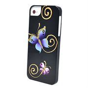 Чехол-накладка для iPhone SE/5/5S iCover Butterfly Black