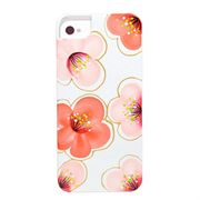 Чехол-накладка для iPhone SE/5/5S iCover Cherry Blossoms White/Red