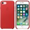 Оригинальный кожаный чехол-накладка Apple для iPhone 7/8, цвет «красный» (MMY62ZM/A) - фото 16339