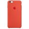 Оригинальный силиконовый чехол-накладка Apple для iPhone 6/6s цвет «оранжевый» (MKY62ZM/A)