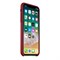 Оригинальный кожаный чехол-накладка Apple для iPhone X, цвет красный  (MQTE2ZM/A) - фото 22957