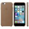 Оригинальный кожаный чехол-накладка Apple для iPhone 6/6s цвет «коричневый» (MKXR2ZM/A) - фото 7824