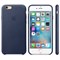 Оригинальный кожаный чехол-накладка Apple для iPhone 6/6s цвет «коричневый» (MKXR2ZM/A) - фото 7837