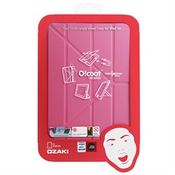 Оригинальный чехол-книжка Ozaki O!Coat Slim-Y 360°  для iPad 9.7" (2017/2018)/ iPad Air  Розовый (OC110PK) - фото 13641