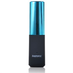 Внешний аккумулятор Remax Lipstick 2400 мАч RPL-12BL (Цвет: Голубой) - фото 15171