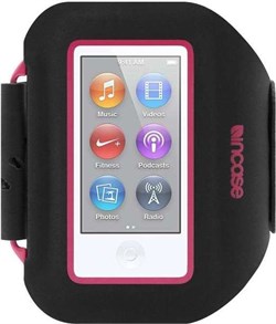 Спортивный чехол Incase Sport Armband Pro для iPod Nano 7 (Цвет: Чёрный-розовый) - фото 15327
