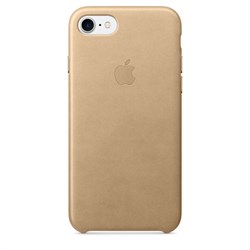 Оригинальный кожаный чехол-накладка Apple для iPhone 7/8, цвет «миндальный» (MMY72ZM/A) - фото 16289