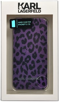 Чехол-накладка Karl Lagerfeld для iPhone 5/5s Camouflage Hard Leopard (Цвет: Фиолетовый) - фото 16554