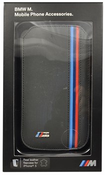 Чехол-карман BMW для iPhone 5/5s M-collection Sleeve Perforated (Цвет: Чёрный) - фото 16659
