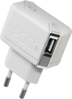 Сетевой адаптер Unplug Dual USB 2А (Цвет: Белый) - фото 16809