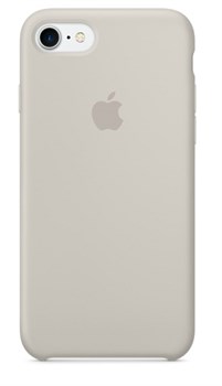 Оригинальный силиконовый чехол-накладка Apple для iPhone 7/8, цвет «бежевый»  (MMWR2ZM/A) - фото 17319