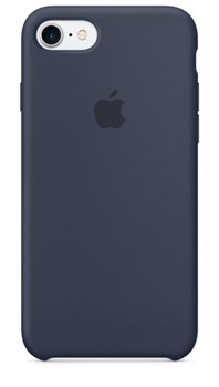 Оригинальный силиконовый чехол-накладка Apple для iPhone 7/8, цвет «темно-синий»  (MMWK2ZM/A) - фото 17354