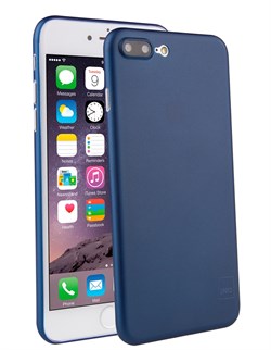 Чехол-накладка Uniq для iPhone 7 Plus/8 Plus  Bodycon Navy blue (Цвет: Голубой) - фото 17428