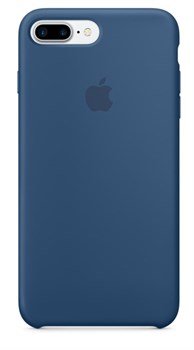 Оригинальный силиконовый чехол-накладка Apple для iPhone 7 Plus/8 Plus, цвет «глубокий-синий»  (MMQX2ZM/A) - фото 17466