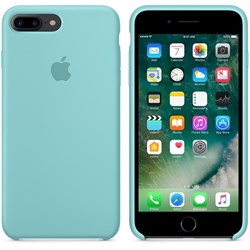 Оригинальный силиконовый чехол-накладка Apple для iPhone 7 Plus/8 Plus, цвет «синее море»  (MMQY2ZM/A) - фото 17831