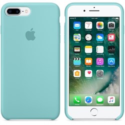 Оригинальный силиконовый чехол-накладка Apple для iPhone 7 Plus/8 Plus, цвет «синее море»  (MMQY2ZM/A) - фото 17835