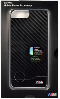 Чехол-накладка BMW для iPhone 7 Plus/8 Plus  M-Collection Aluminium&Carbon Hard, Цвет «Черный» (BMHCP7LMDCB) - фото 18564