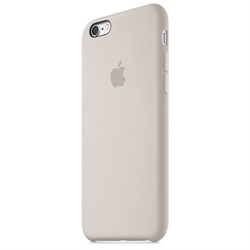 Оригинальный силиконовый чехол-накладка Apple для iPhone 6/6s цвет «бежевый» (MKY42ZM/A) - фото 18978
